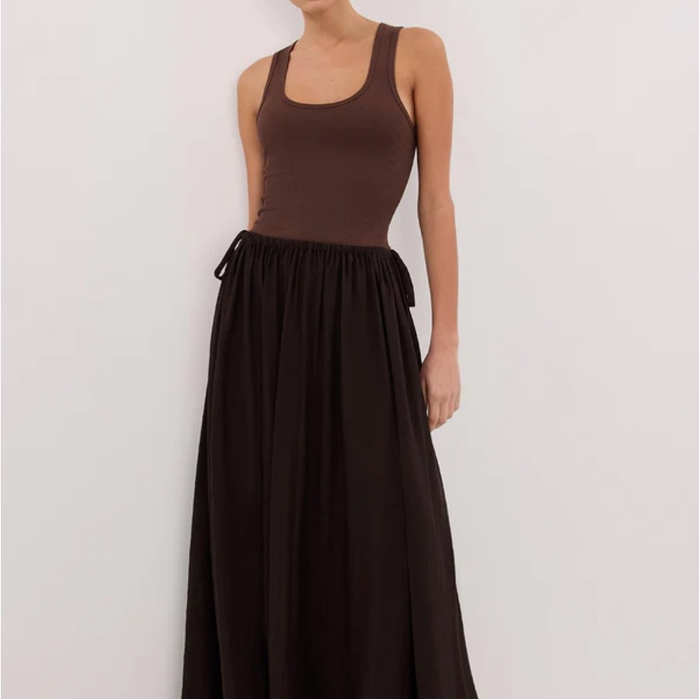 SHANIYA BITTER CHOC BOHO SKIRT- DISSH